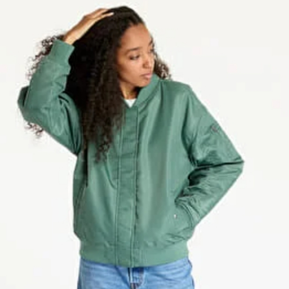Vans Women's Green Bennett Bomber Jacket - Picture 3 of 8